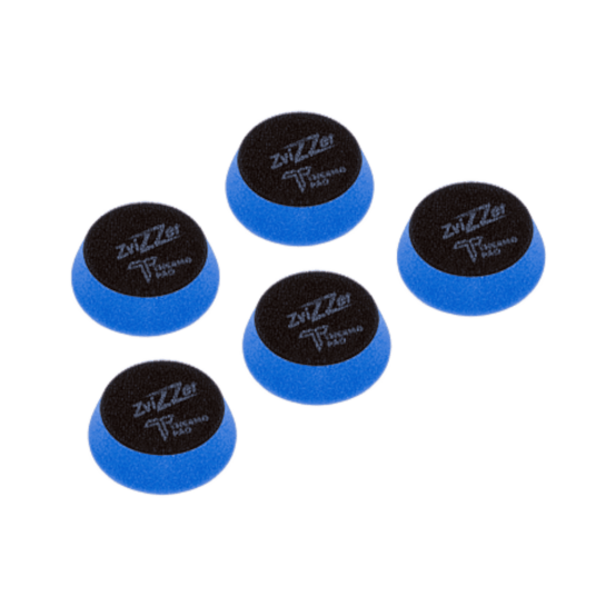 Фото Zvizzer Thermo Pads MEDIUM 60-70/20/55мм ZV-TP00007020BE комплект 5 шт. полировальный термостойкий поролоновый синий круг средней плотности 13 kPa.