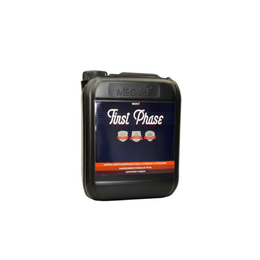 Фото MEGVIT First Phase 5 шампунь для   бесконтактной предварительной мойки, 5 кг