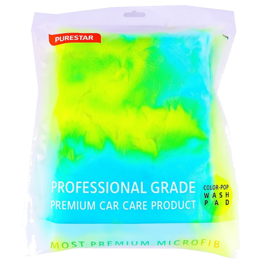 Фото Gyeon Color-pop pad плюшевый аппликатор для мойки авто зеленый 15x22x5 см