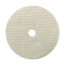 Фото Sandwоx  815.08.125.W диск полировальный гибридный, стриженный мех на поролоне, белый 125 мм