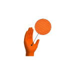 Фото 1 FOXY-GLOVES Steel Grip перчатки нитриловые нестерильные, размер XL, (50 пар) ОРАНЖЕВЫЕ