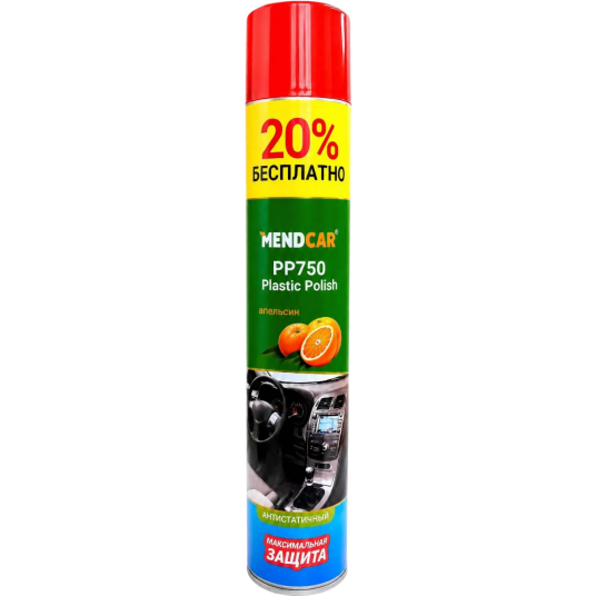 Фото Mendcar Plastic Polish очиститель-полироль пластика (Апельсин) 750 мл